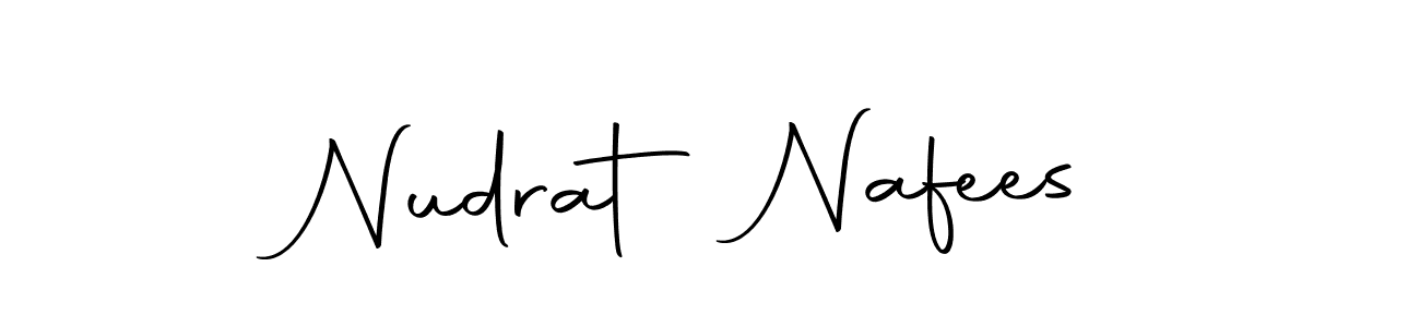 Nudrat Nafees stylish signature style. Best Handwritten Sign (Autography-DOLnW) for my name. Handwritten Signature Collection Ideas for my name Nudrat Nafees. Nudrat Nafees signature style 10 images and pictures png