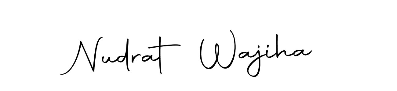 Autography-DOLnW is a professional signature style that is perfect for those who want to add a touch of class to their signature. It is also a great choice for those who want to make their signature more unique. Get Nudrat Wajiha name to fancy signature for free. Nudrat Wajiha signature style 10 images and pictures png