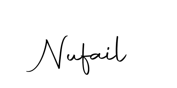 Create a beautiful signature design for name Nufail. With this signature (Autography-DOLnW) fonts, you can make a handwritten signature for free. Nufail signature style 10 images and pictures png