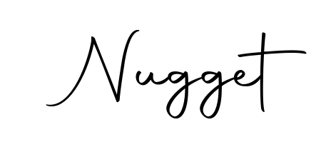 Make your name Nugget memorable on every contract using Autography-DOLnW autograph style. Instant transparent background export available. Nugget signature style 10 images and pictures png