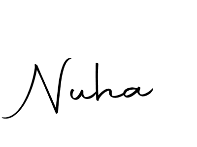 if you are searching for the best signature style for your name Nuha. so please give up your signature search. here we have designed multiple signature styles  using Autography-DOLnW. Nuha signature style 10 images and pictures png