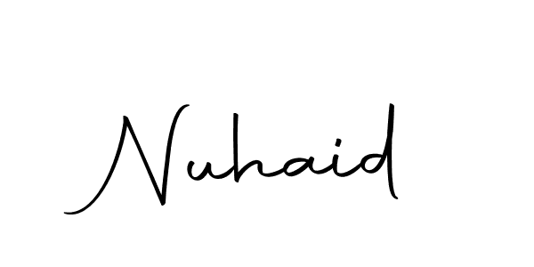 How to make Nuhaid name signature. Use Autography-DOLnW style for creating short signs online. This is the latest handwritten sign. Nuhaid signature style 10 images and pictures png