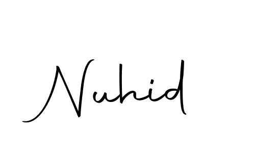 The best way (Autography-DOLnW) to make a short signature is to pick only two or three words in your name. The name Nuhid include a total of six letters. For converting this name. Nuhid signature style 10 images and pictures png