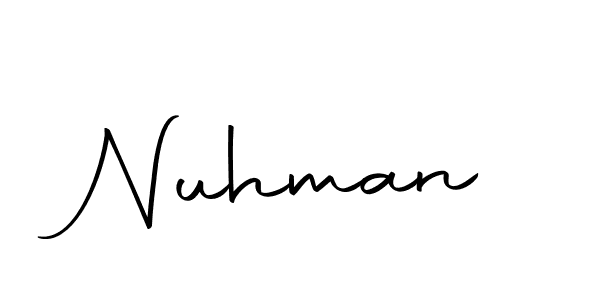 Similarly Autography-DOLnW is the best handwritten signature design. Signature creator online .You can use it as an online autograph creator for name Nuhman. Nuhman signature style 10 images and pictures png