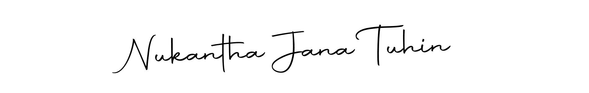 Create a beautiful signature design for name Nukantha Jana Tuhin. With this signature (Autography-DOLnW) fonts, you can make a handwritten signature for free. Nukantha Jana Tuhin signature style 10 images and pictures png