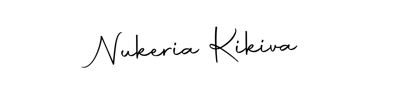 You can use this online signature creator to create a handwritten signature for the name Nukeria Kikiva. This is the best online autograph maker. Nukeria Kikiva signature style 10 images and pictures png