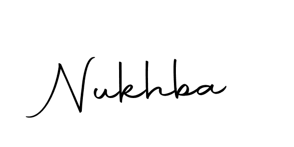 How to make Nukhba name signature. Use Autography-DOLnW style for creating short signs online. This is the latest handwritten sign. Nukhba signature style 10 images and pictures png