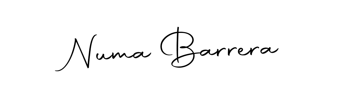 Create a beautiful signature design for name Numa Barrera. With this signature (Autography-DOLnW) fonts, you can make a handwritten signature for free. Numa Barrera signature style 10 images and pictures png