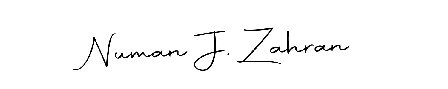 Make a beautiful signature design for name Numan J. Zahran. With this signature (Autography-DOLnW) style, you can create a handwritten signature for free. Numan J. Zahran signature style 10 images and pictures png