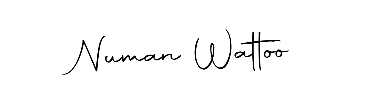 Numan Wattoo stylish signature style. Best Handwritten Sign (Autography-DOLnW) for my name. Handwritten Signature Collection Ideas for my name Numan Wattoo. Numan Wattoo signature style 10 images and pictures png