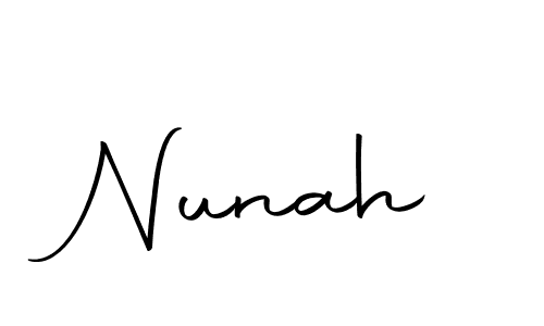 Make a beautiful signature design for name Nunah. Use this online signature maker to create a handwritten signature for free. Nunah signature style 10 images and pictures png