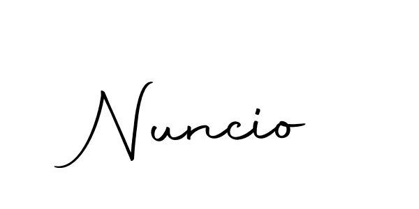 Nuncio stylish signature style. Best Handwritten Sign (Autography-DOLnW) for my name. Handwritten Signature Collection Ideas for my name Nuncio. Nuncio signature style 10 images and pictures png