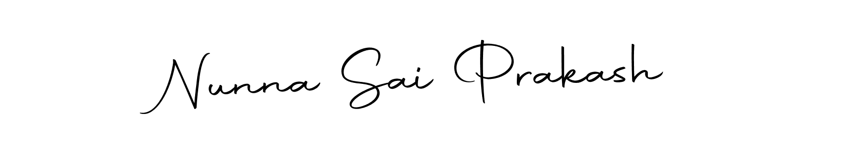 This is the best signature style for the Nunna Sai Prakash name. Also you like these signature font (Autography-DOLnW). Mix name signature. Nunna Sai Prakash signature style 10 images and pictures png