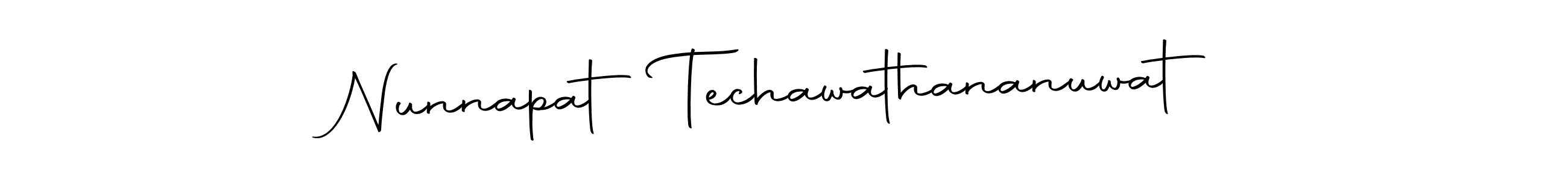 Similarly Autography-DOLnW is the best handwritten signature design. Signature creator online .You can use it as an online autograph creator for name Nunnapat Techawathananuwat. Nunnapat Techawathananuwat signature style 10 images and pictures png