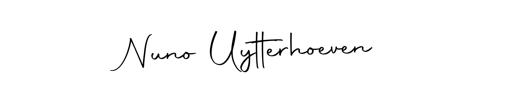 This is the best signature style for the Nuno Uytterhoeven name. Also you like these signature font (Autography-DOLnW). Mix name signature. Nuno Uytterhoeven signature style 10 images and pictures png