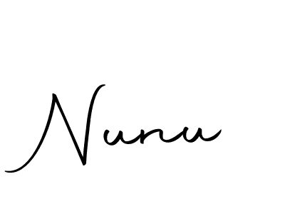 Make a beautiful signature design for name Nunu. With this signature (Autography-DOLnW) style, you can create a handwritten signature for free. Nunu signature style 10 images and pictures png