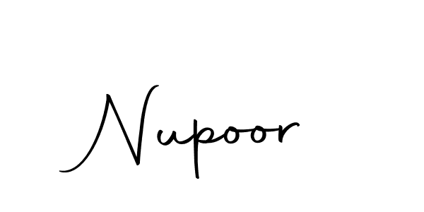 Create a beautiful signature design for name Nupoor. With this signature (Autography-DOLnW) fonts, you can make a handwritten signature for free. Nupoor signature style 10 images and pictures png