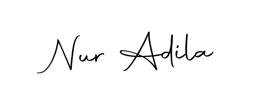 Use a signature maker to create a handwritten signature online. With this signature software, you can design (Autography-DOLnW) your own signature for name Nur Adila. Nur Adila signature style 10 images and pictures png