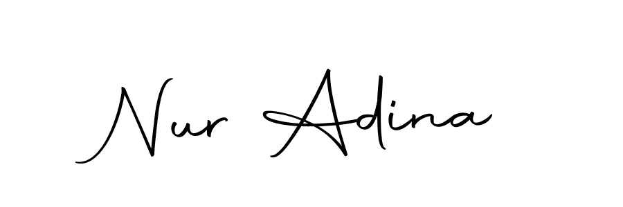 Best and Professional Signature Style for Nur Adina. Autography-DOLnW Best Signature Style Collection. Nur Adina signature style 10 images and pictures png