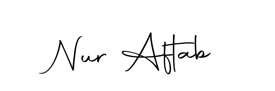 You can use this online signature creator to create a handwritten signature for the name Nur Aftab. This is the best online autograph maker. Nur Aftab signature style 10 images and pictures png