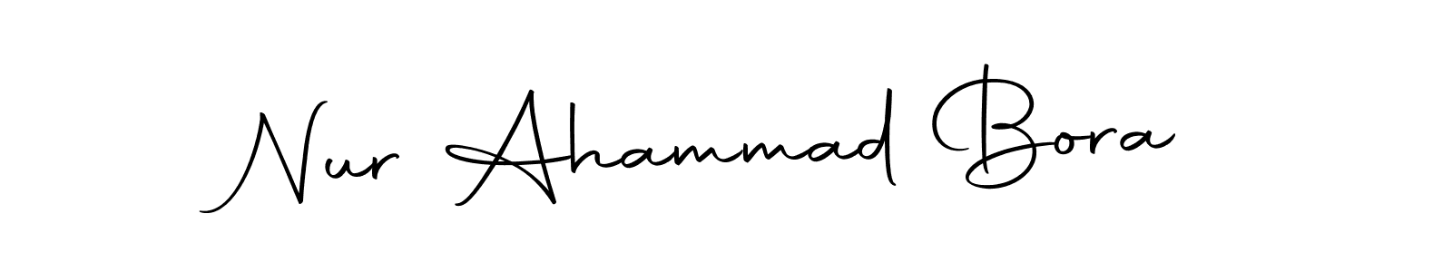 if you are searching for the best signature style for your name Nur Ahammad Bora. so please give up your signature search. here we have designed multiple signature styles  using Autography-DOLnW. Nur Ahammad Bora signature style 10 images and pictures png