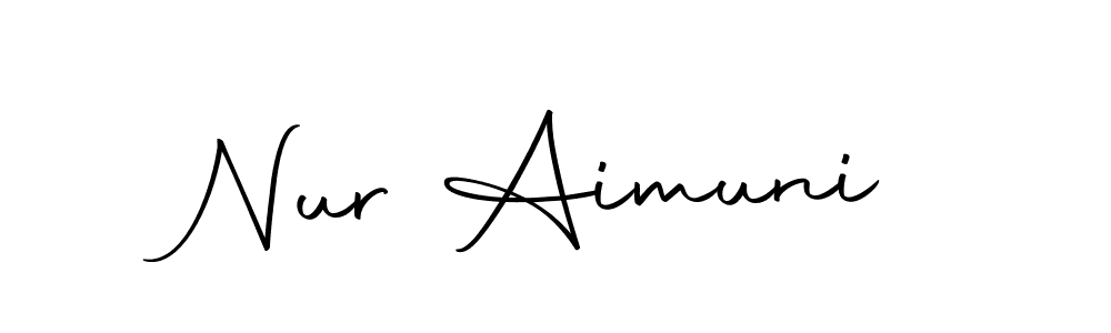 Also we have Nur Aimuni name is the best signature style. Create professional handwritten signature collection using Autography-DOLnW autograph style. Nur Aimuni signature style 10 images and pictures png