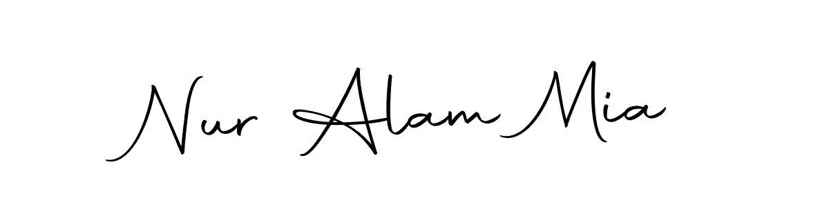 Design your own signature with our free online signature maker. With this signature software, you can create a handwritten (Autography-DOLnW) signature for name Nur Alam Mia. Nur Alam Mia signature style 10 images and pictures png