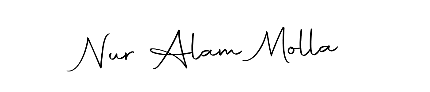 Also we have Nur Alam Molla name is the best signature style. Create professional handwritten signature collection using Autography-DOLnW autograph style. Nur Alam Molla signature style 10 images and pictures png