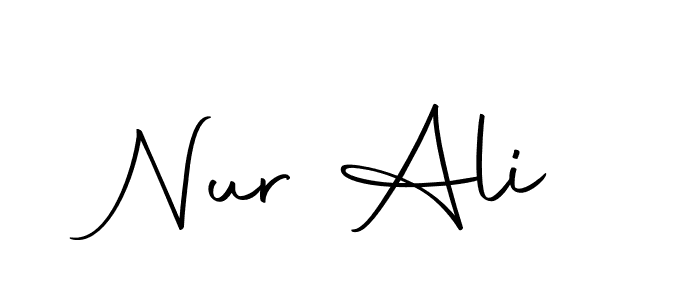 Make a beautiful signature design for name Nur Ali. With this signature (Autography-DOLnW) style, you can create a handwritten signature for free. Nur Ali signature style 10 images and pictures png