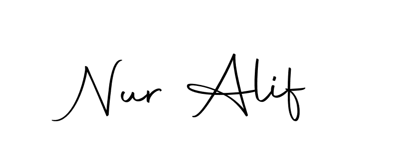 Here are the top 10 professional signature styles for the name Nur Alif. These are the best autograph styles you can use for your name. Nur Alif signature style 10 images and pictures png