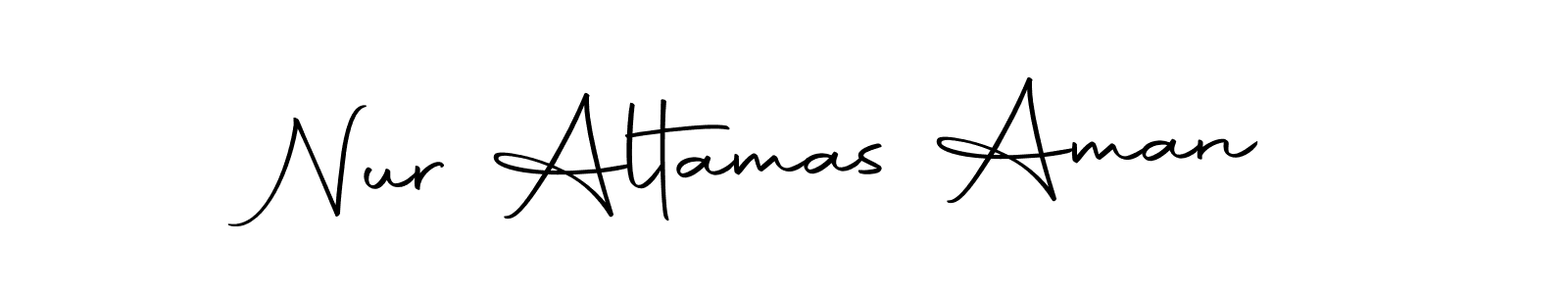 Create a beautiful signature design for name Nur Altamas Aman. With this signature (Autography-DOLnW) fonts, you can make a handwritten signature for free. Nur Altamas Aman signature style 10 images and pictures png