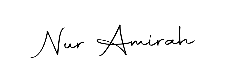 Create a beautiful signature design for name Nur Amirah. With this signature (Autography-DOLnW) fonts, you can make a handwritten signature for free. Nur Amirah signature style 10 images and pictures png