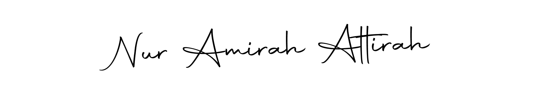 This is the best signature style for the Nur Amirah Attirah name. Also you like these signature font (Autography-DOLnW). Mix name signature. Nur Amirah Attirah signature style 10 images and pictures png