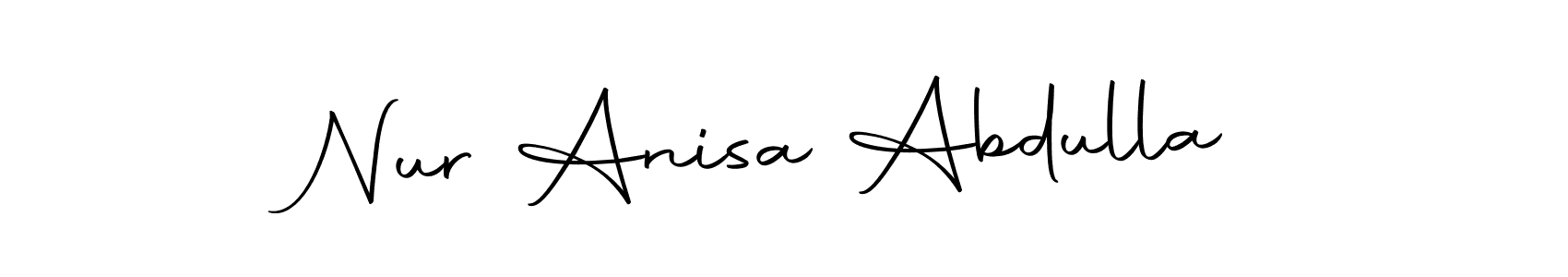 Also You can easily find your signature by using the search form. We will create Nur Anisa Abdulla name handwritten signature images for you free of cost using Autography-DOLnW sign style. Nur Anisa Abdulla signature style 10 images and pictures png