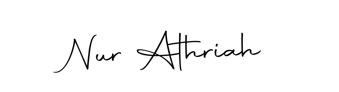 if you are searching for the best signature style for your name Nur Athriah. so please give up your signature search. here we have designed multiple signature styles  using Autography-DOLnW. Nur Athriah signature style 10 images and pictures png
