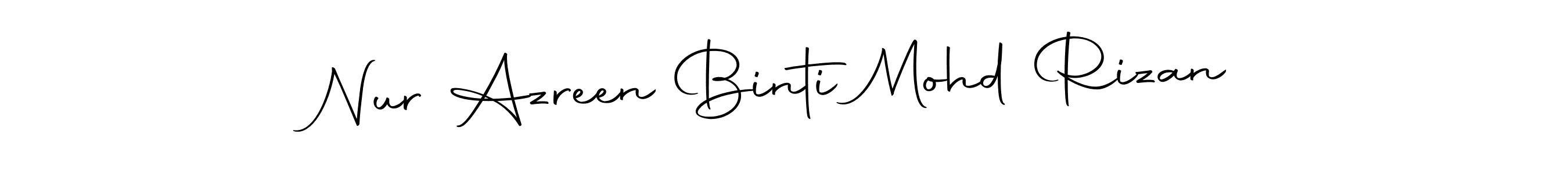 You should practise on your own different ways (Autography-DOLnW) to write your name (Nur Azreen Binti Mohd Rizan) in signature. don't let someone else do it for you. Nur Azreen Binti Mohd Rizan signature style 10 images and pictures png