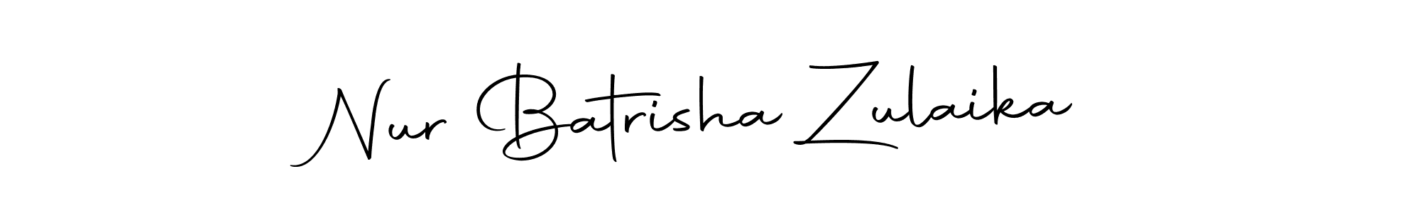 Use a signature maker to create a handwritten signature online. With this signature software, you can design (Autography-DOLnW) your own signature for name Nur Batrisha Zulaika. Nur Batrisha Zulaika signature style 10 images and pictures png