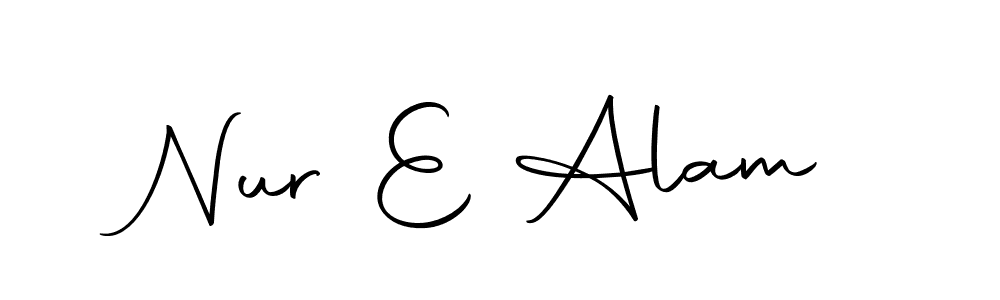 You should practise on your own different ways (Autography-DOLnW) to write your name (Nur E Alam) in signature. don't let someone else do it for you. Nur E Alam signature style 10 images and pictures png