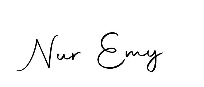 Nur Emy stylish signature style. Best Handwritten Sign (Autography-DOLnW) for my name. Handwritten Signature Collection Ideas for my name Nur Emy. Nur Emy signature style 10 images and pictures png