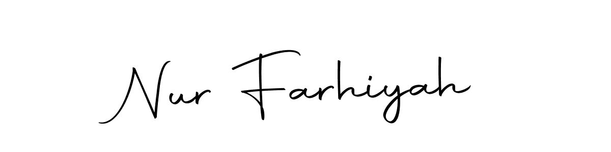 Also we have Nur Farhiyah name is the best signature style. Create professional handwritten signature collection using Autography-DOLnW autograph style. Nur Farhiyah signature style 10 images and pictures png