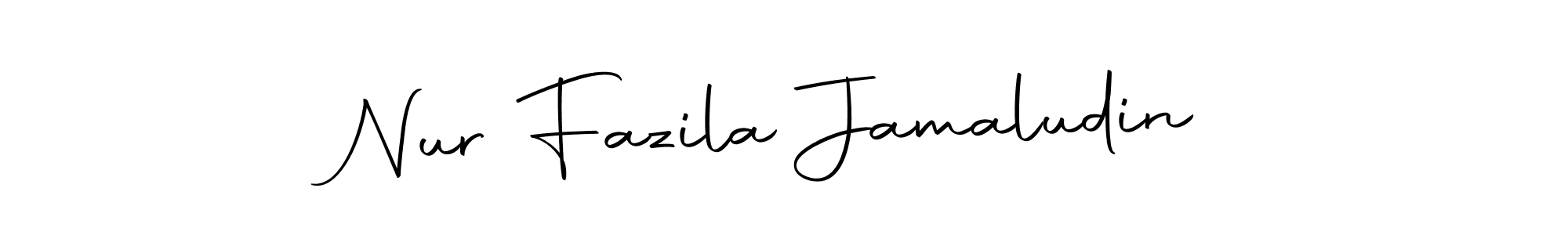 Use a signature maker to create a handwritten signature online. With this signature software, you can design (Autography-DOLnW) your own signature for name Nur Fazila Jamaludin. Nur Fazila Jamaludin signature style 10 images and pictures png