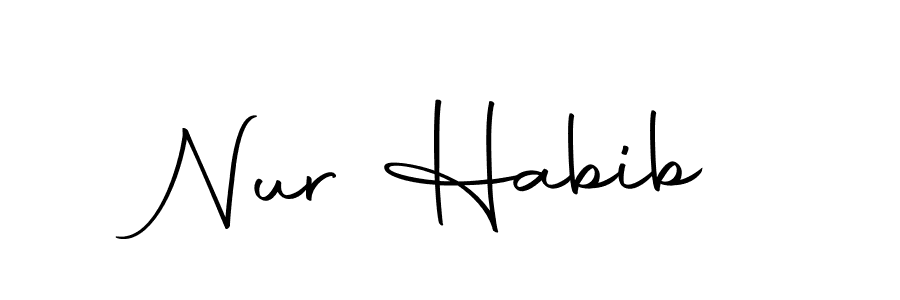 It looks lik you need a new signature style for name Nur Habib. Design unique handwritten (Autography-DOLnW) signature with our free signature maker in just a few clicks. Nur Habib signature style 10 images and pictures png
