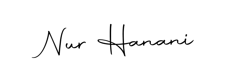 Design your own signature with our free online signature maker. With this signature software, you can create a handwritten (Autography-DOLnW) signature for name Nur Hanani. Nur Hanani signature style 10 images and pictures png