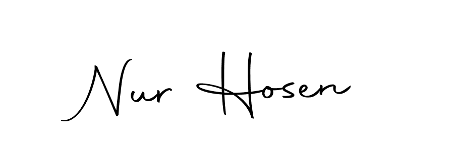 It looks lik you need a new signature style for name Nur Hosen. Design unique handwritten (Autography-DOLnW) signature with our free signature maker in just a few clicks. Nur Hosen signature style 10 images and pictures png