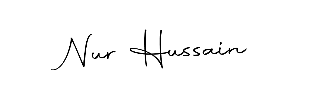 How to Draw Nur Hussain signature style? Autography-DOLnW is a latest design signature styles for name Nur Hussain. Nur Hussain signature style 10 images and pictures png