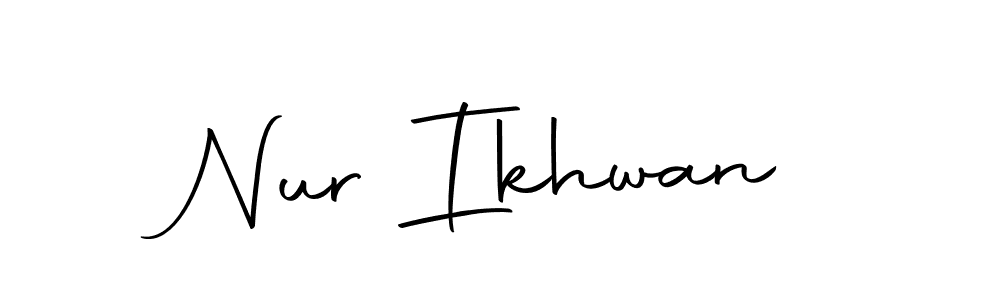 Here are the top 10 professional signature styles for the name Nur Ikhwan. These are the best autograph styles you can use for your name. Nur Ikhwan signature style 10 images and pictures png