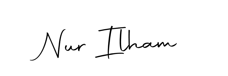 Use a signature maker to create a handwritten signature online. With this signature software, you can design (Autography-DOLnW) your own signature for name Nur Ilham. Nur Ilham signature style 10 images and pictures png