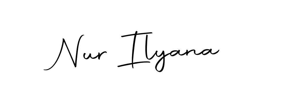 Once you've used our free online signature maker to create your best signature Autography-DOLnW style, it's time to enjoy all of the benefits that Nur Ilyana name signing documents. Nur Ilyana signature style 10 images and pictures png