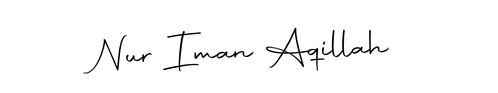 You can use this online signature creator to create a handwritten signature for the name Nur Iman Aqillah. This is the best online autograph maker. Nur Iman Aqillah signature style 10 images and pictures png
