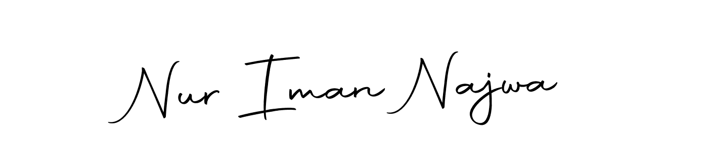 Use a signature maker to create a handwritten signature online. With this signature software, you can design (Autography-DOLnW) your own signature for name Nur Iman Najwa. Nur Iman Najwa signature style 10 images and pictures png